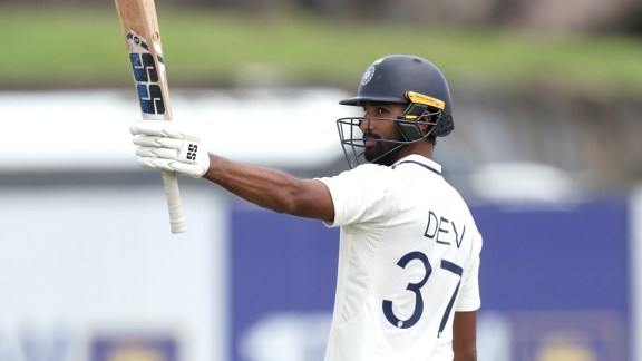Batting at No. 3 in only his third Test appearance since his debut in 2024, Padikkal reached his century off 134 deliveries after Shubman Gill won the toss and opted to bat first earlier in the day. (BCCI Photo)