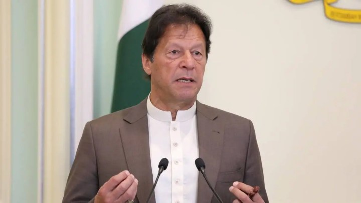 Former Pakistan prime minister Imran Khan