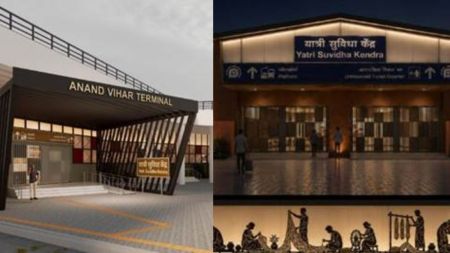 Proposed photos of Yatri Suvidha Kendras at Anand Vihar, Udhna stations (Image: Ministry of Railways)