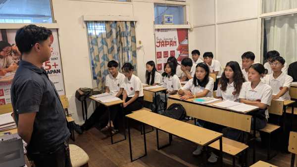 At the centre in Aizawl, Mizoram, where students are training for an exam that will qualify them for jobs in Japan