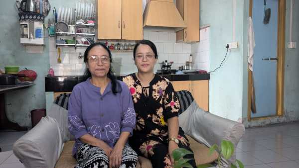 Janet with her mother, Lalrinmawii