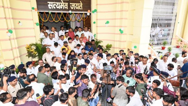 Prashant Kishor after taking oath as Bankipur MLA in Patna on Monday.
