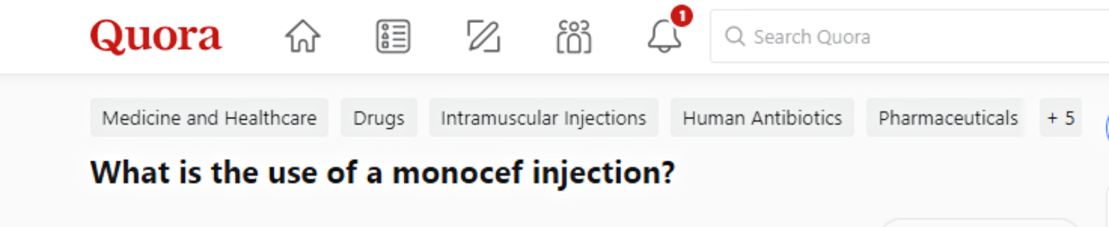 monocef injection