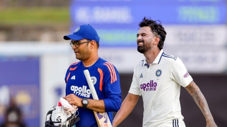 Rahul shared a 150-run stand with Devdutt Padikkal for the second wicket before walking off the field. (ANI Photo)