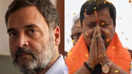 Rahul Gandhi took a quick snack break during his protest at Parliament Street police station, while BJP president Nitin Nabin returned to Delhi with a packed schedule of meetings and strategy sessions.