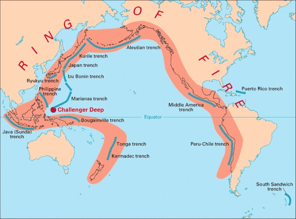 Pacific ring of fire, upsc mains 2026, Plate techtonics