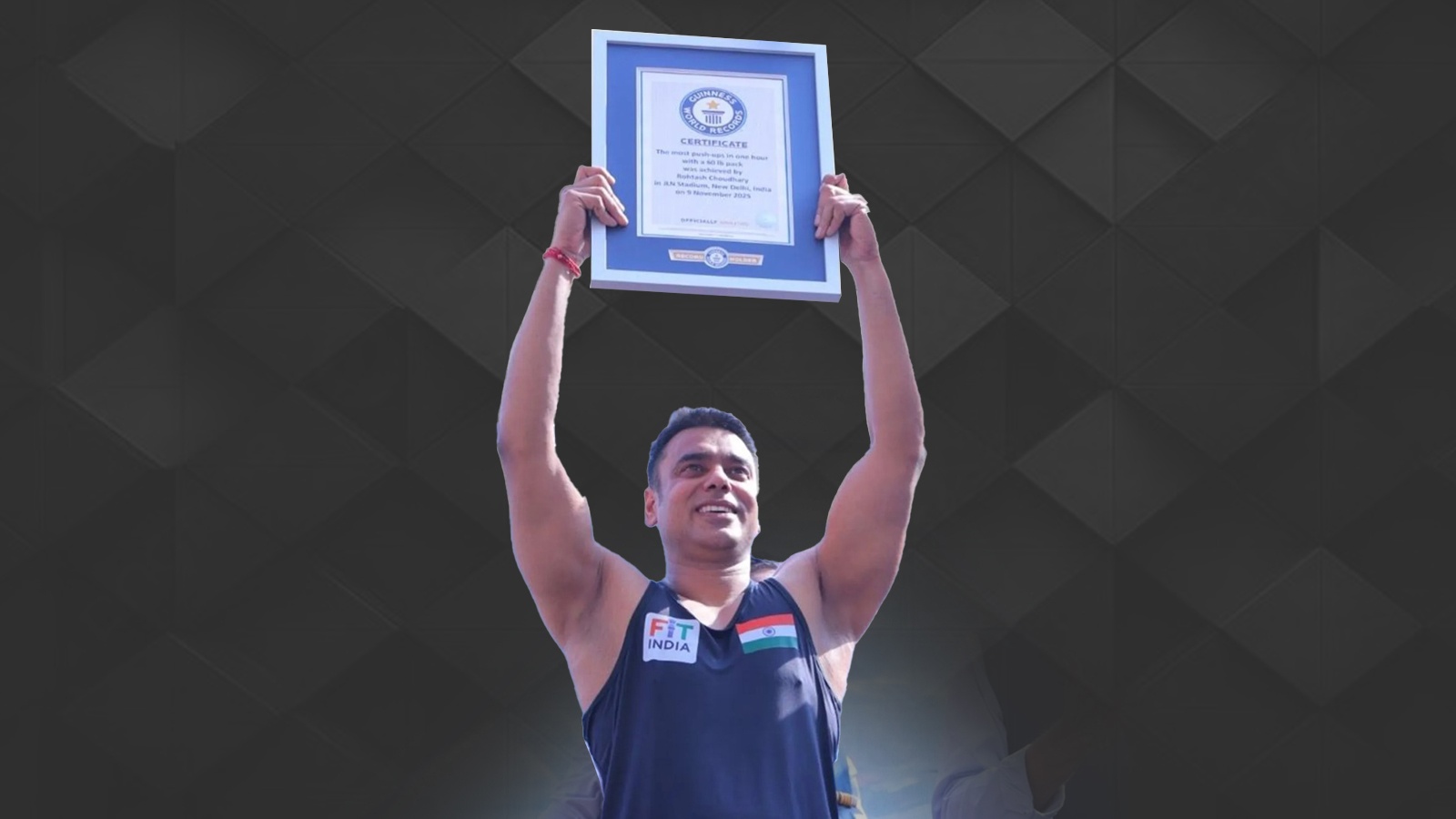 Rohtash Chaudhary’s fitness secret behind 847 weighted push-ups