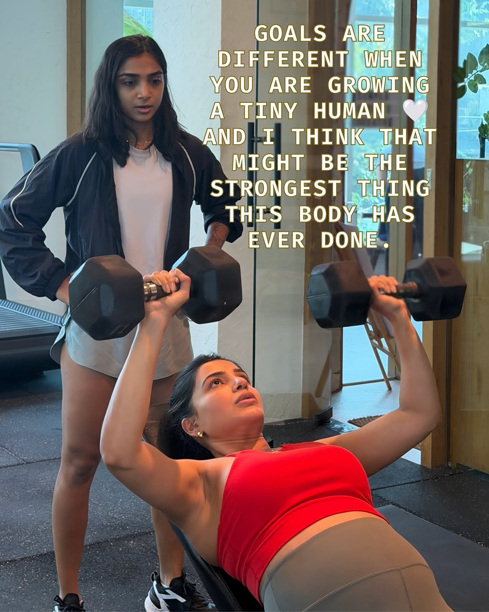 Samantha Ruth Prabhu's pregnancy workout