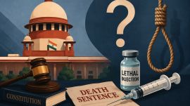 The Supreme Court refused to refer a 1983 decision that upheld the constitutionality of execution by hanging to a larger bench.