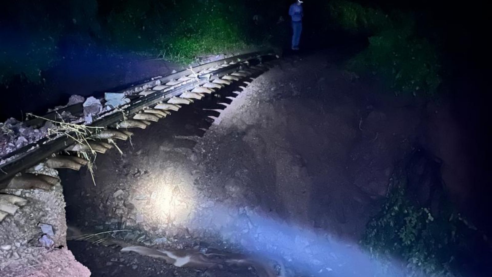 Kalka-Shimla toy train tracks left hanging in air as soil beneath bridge washes away, service suspended