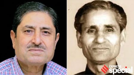 Rajinder Koul (left), and Sarwanand Koul 'Premi' (right). (Photo: Special Arrangement/Wikimedia Commons)