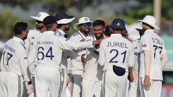 Manav Suthar's six-wicket haul powered India to a 165-run win over Sri Lanka in Galle. (CREIMAS)