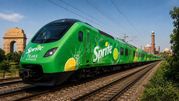 Lucknow-Delhi Tejas Express gets a new look: Train to be wrapped in Sprite branding (Image generated using AI)