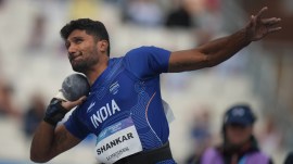 "For someone to go into an event knowing they're only 80 percent and take it one step at a time, concentrating on each event without letting the pain and sensation of their tendon disrupt his performance, provides a complete picture of grit and resilience. That's just who TJ is," says Dr Lombard. (AP Photo)