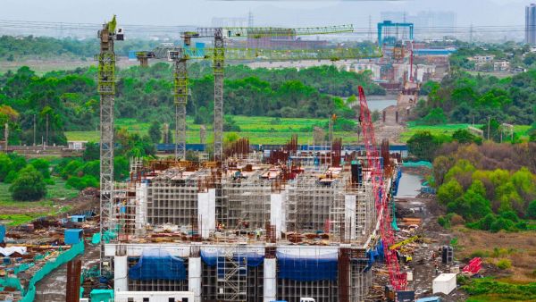 Under construction Thane bullet train station (Image: NHSRCL)