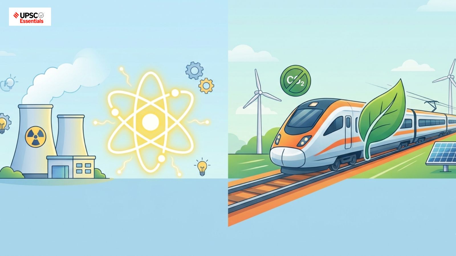 UPSC Mains Strategy: Analyzing Nuclear Energy Expansion and Net-Zero Railways