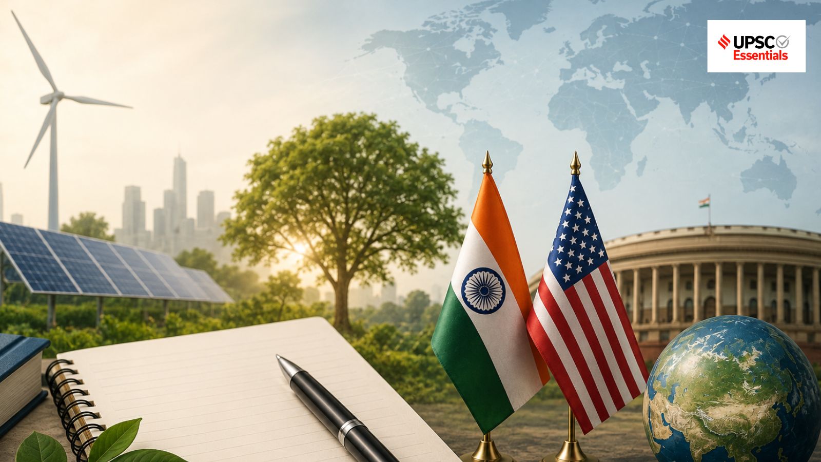 UPSC Mains Answer Practice — GS 2: Environmental governance and India–US relations (Week 166)