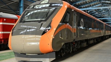 Based on the Vande Bharat series, the 16-coach Freight EMU has been designed to transport parcels and other goods at high speed.