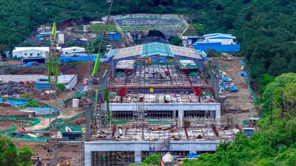 Under construction Virar bullet train station (Image: NHSRCL)