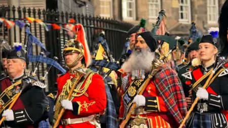 Sikh drum major Royal Edinburgh Tattoo