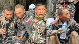 Nepal flood victim rescued