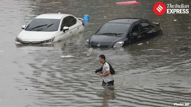 Several areas of Thailand’s capital city Bangkok were inundated by continuous rain from Thursday afternoon to Saturday morning