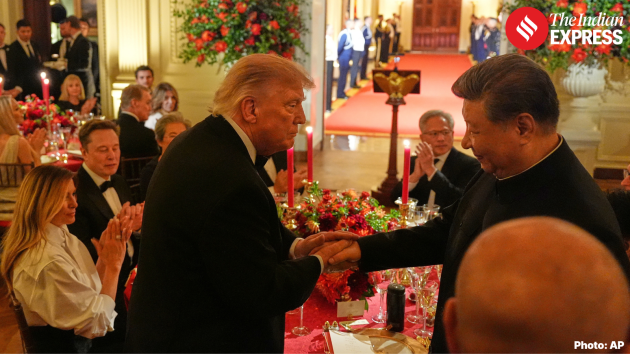 The Chinese delegation was notably small, with just seven officials