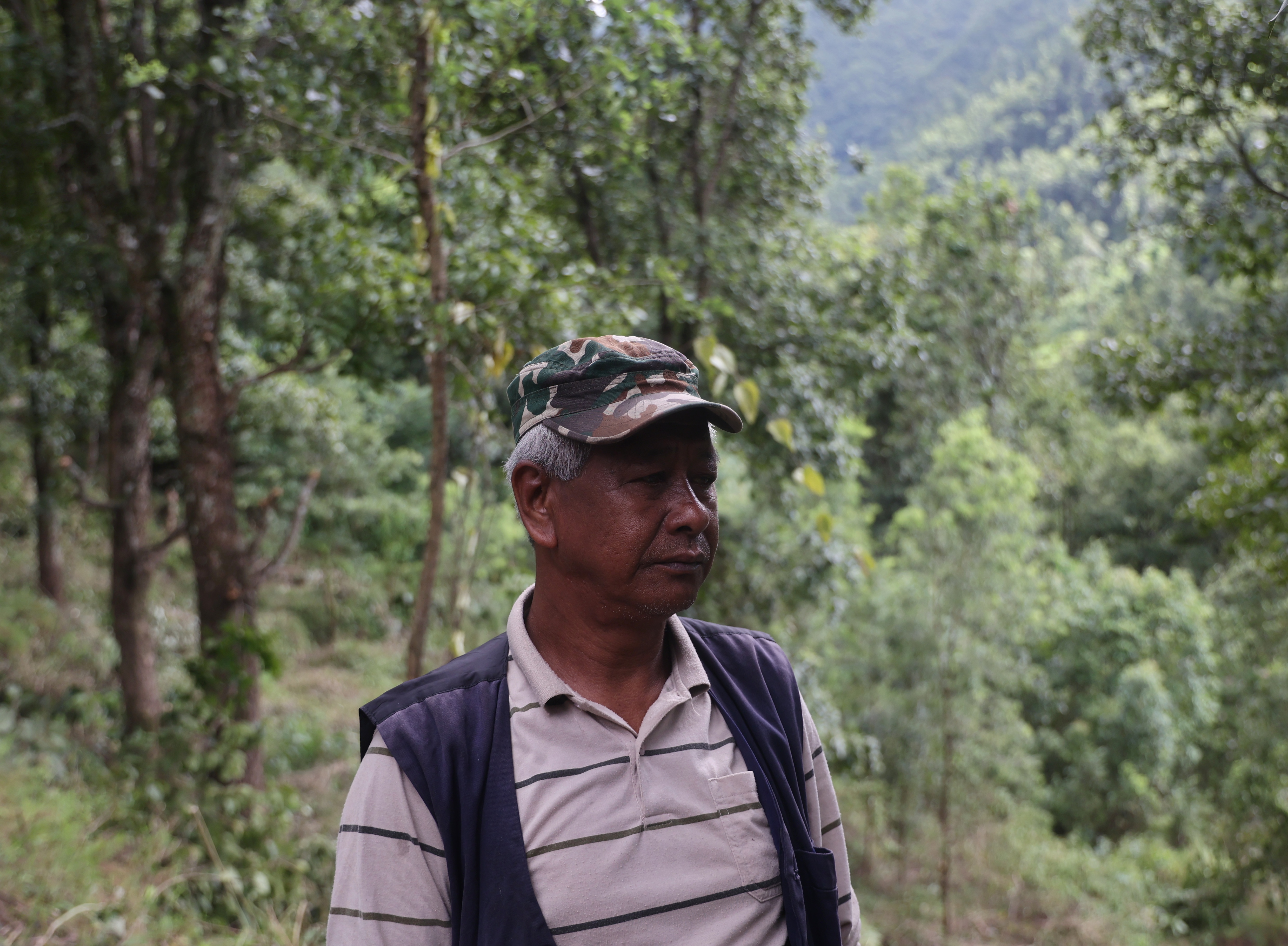 60-year-old Dil Bahadur Magar, who is from the nearby village of Kuvindi