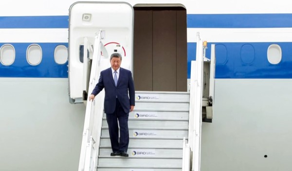 Chinese President Xi Jinping arrives in Delhi to participate in the BRICS Summit 2026 (ANI Video Grab)