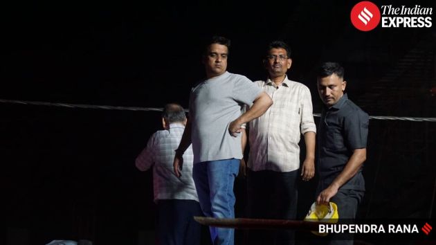 Deputy Chief Minister Harsh Sanghavireached the spot