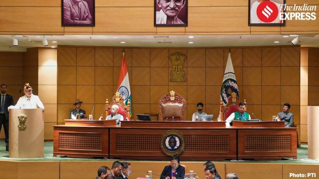 He said the state stands as a "proud guardian" of India's borders, and its development is closely linked to the progress of the country