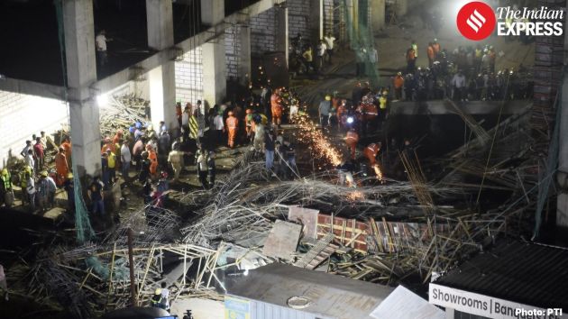 Gandhinagar SP Ravi Washam Shetty said work was underway to cast a slab when the workers were trying to construct an independent structure between two building structures
