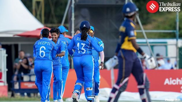 The Indian women’s cricket team retained the women’s cricket gold at the Asian Games, beating Sri Lanka by 147 runs