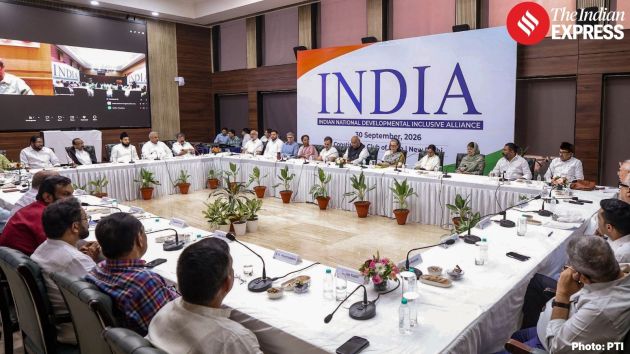 Amid the row over the rupture within the Election Commission, top leaders of the INDIA bloc met on Wednesday