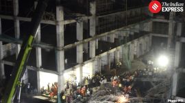 Slab of under-construction building collapses in Gujarat
