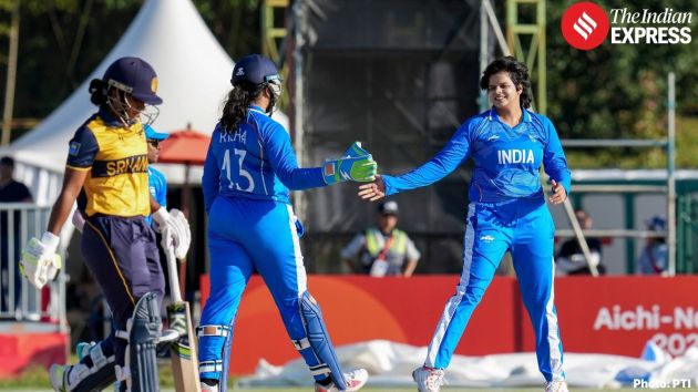 The Lankan chase never took off with part-timer Shafali breaking the top-order with two wickets within the Powerplay