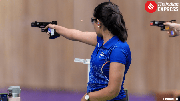 The 21-year-old Hyderabad shooter survived five shoot-offs — four in the race for silver/bronze and one more in the battle for gold