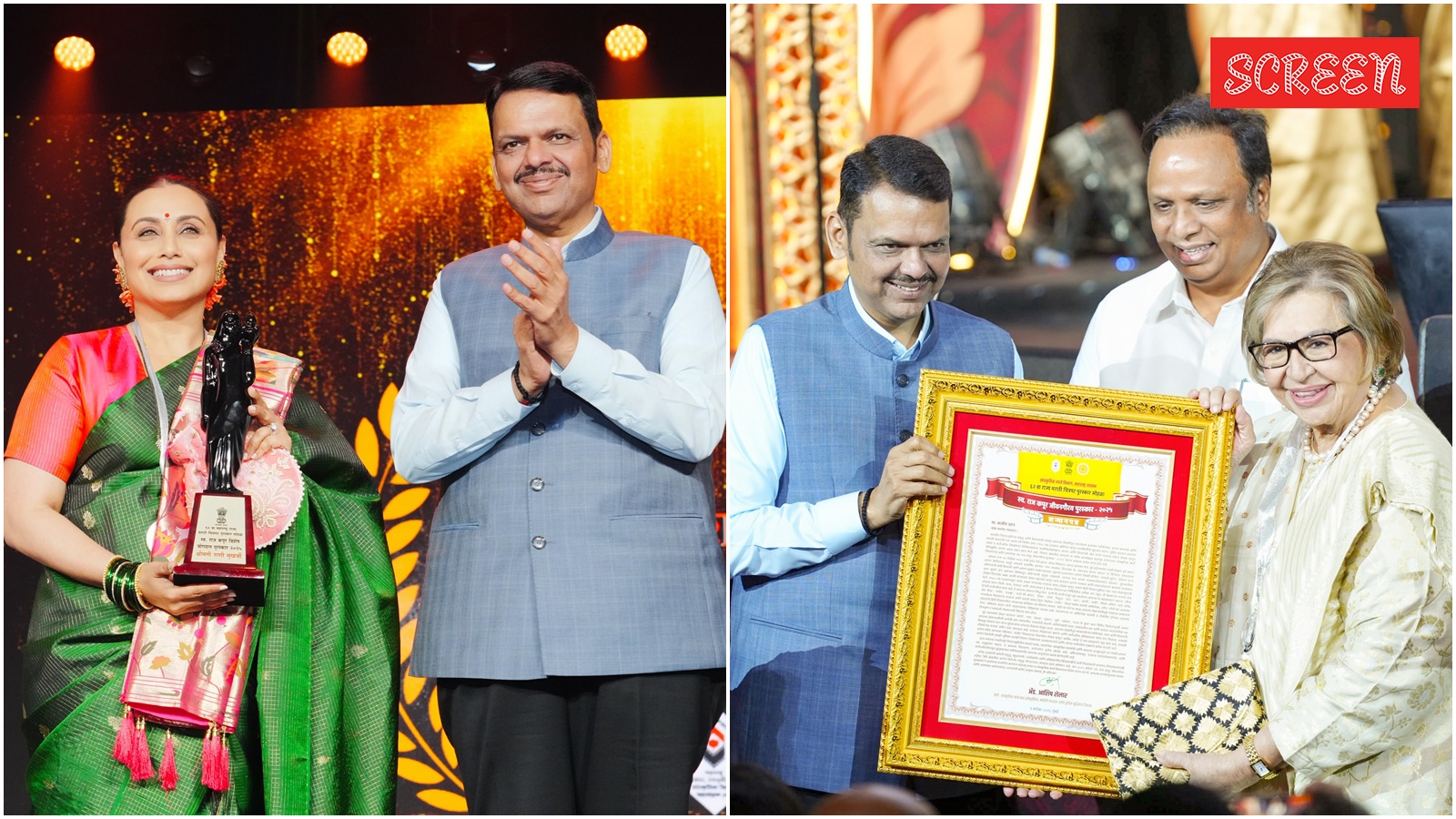 62nd Maharashtra Film Awards winners list: Rani Mukerji honoured, Helen accepts Salim Khan’s award