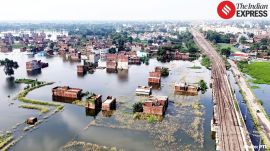 The Bihar flood situation worsened as over 34 lakh people across 13 districts