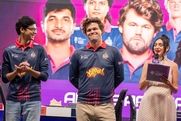 Anish Giri shares GCL team with Magnus Carlsen. (GCL)