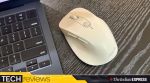 The ASUS Wireless Mouse MD105 features an ergonomic design with a built-in thumb rest for comfortable everyday use. (Image: Bijin Jose/The Indian Express)