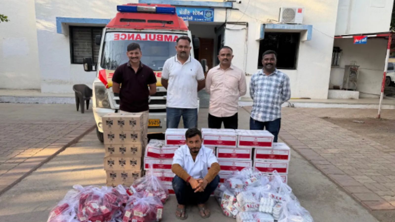 Daaru, not dardi’: In dry Gujarat, ambulance is caught ferrying booze, not patients