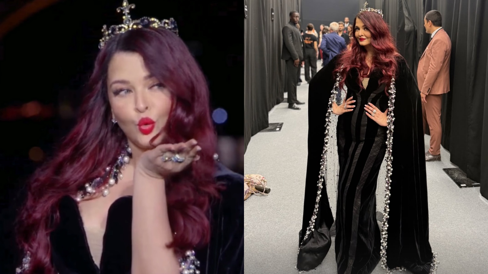 ‘Queen’ Aishwarya Rai Bachchan debuts fiery red hair, takes over Paris Fashion Week in dramatic black couture