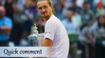 Alexander Zverev, of Germany, poses with the trophy after he won the men's singles final of the U.S. Open tennis championships against Ben Shelton, of the United States, Sunday, Sept. 13, 2026, in New York. (AP Photo)