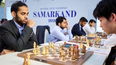 India's Arjun played on Board 1 in the absence of R Praggnanandhaa, who sat out the opening round, and was handed a crushing loss by a player nearly 400 rating points below him in classical chess.