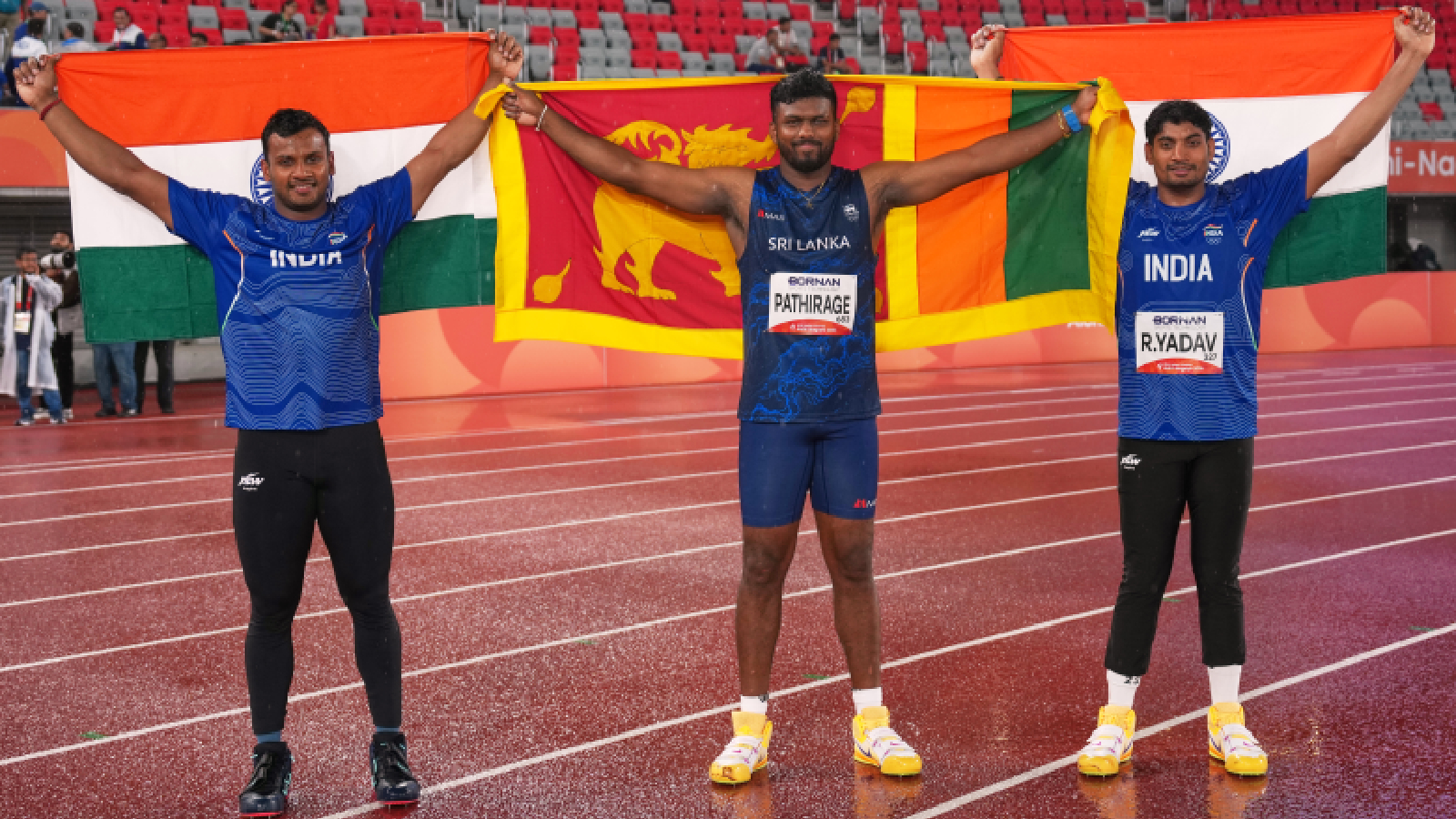 Pathirage wins Asian Games gold as Yashvir, Rohit ensure double podium finish
