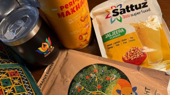 BRICS Summit media kit, coffee, sattu, makhana,