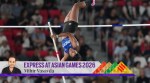 India's Baranica Elangovan competes in the women's pole vault final at the Asian Games in Nagoya, Japan, Friday, Sept. 25, 2026. (AP Photo/Aaron Favila)