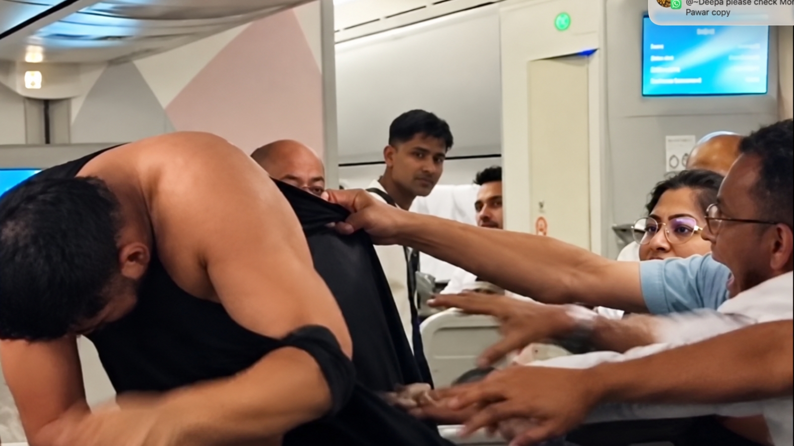 Biman Bangladesh Airlines flight brawl caught on camera: Passengers exchange blows mid-air