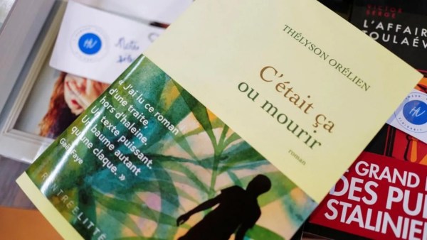 Thélyson Orélien's debut novel C'était ça ou mourir, which translates as It Was Either That or Die. (Reuters)  